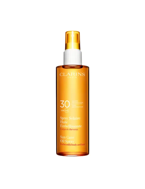Spray Solaire Huile Embellissante Haute Protection UVA/UVB 30 