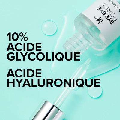 Bye Bye Pores - Sérum anti-pores visibles à l'acide glycolique