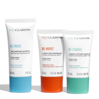 Coffret Trio belle peau Nettoyant & Hydratant - My Clarins