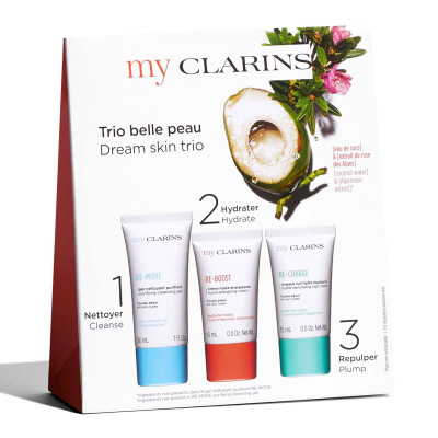 Coffret Trio belle peau Nettoyant & Hydratant - My Clarins